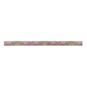 Ruban En Satin Boho Chic Flower Garden aquarelle peinture (Devant)