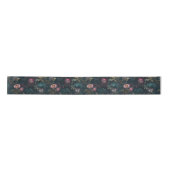 Ruban En Satin Boho Romantic Rose & Vert Floral Arrière - plan fo (Devant)