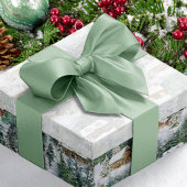 Ruban En Satin Bois vert Sage