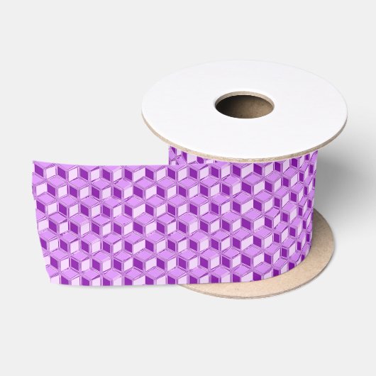 Ruban En Satin Boîtes Chrome 3-d - violet violet (Bobine)