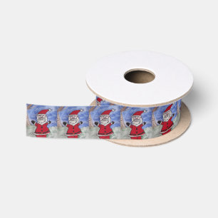 Ruban En Satin Bon ruban Père Noël Wide Satin