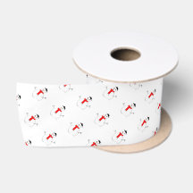 bonhomme de neige Noël stylé rouge noir