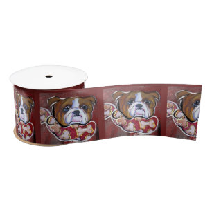 Ruban En Satin Bouledogue