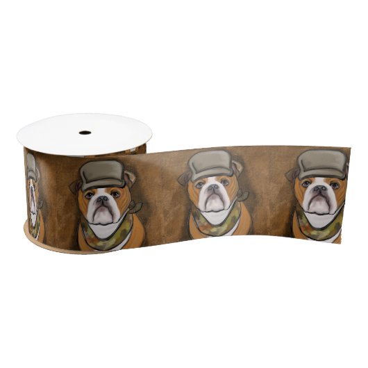 Ruban En Satin Bouledogue             (Bobine)