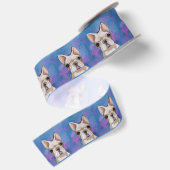 RUBAN EN SATIN BOULEDOGUE FRANÇAIS (Dos)
