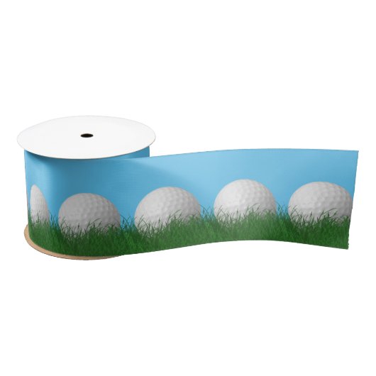 Ruban En Satin Boules De Golf En Herbe (Bobine)