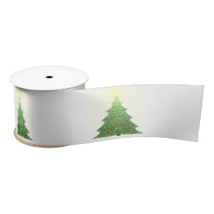Ruban En Satin Boules de Noël pour sapin,Étoile