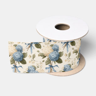 Ruban En Satin Bouquet de Hortensias Vintage