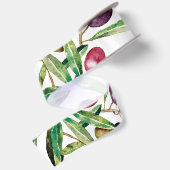 Ruban En Satin Branche d'olive aquarelle (Dos)