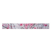 Ruban En Satin Branches et fleurs d'un cerisier (Devant)
