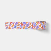 Ruban En Satin Bright tropical seashell, main-drawn (Devant)