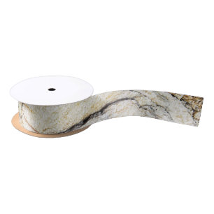 Ruban En Satin Brown and Black Textured