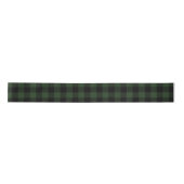 Ruban En Satin Buffalo check Celtic Green and Black Squares Plaid (Devant)