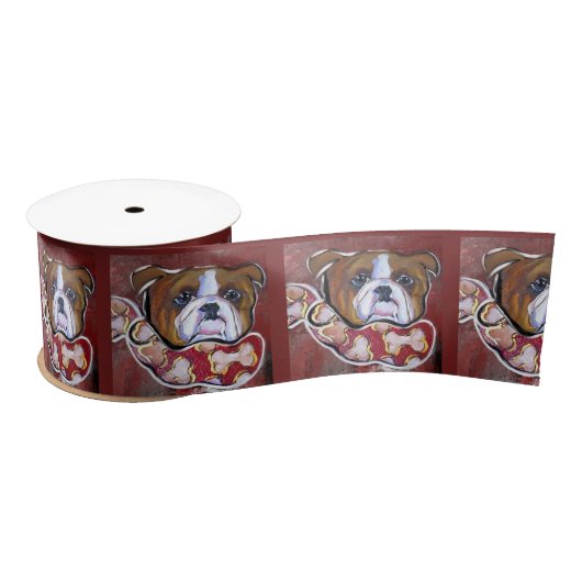 Ruban En Satin Bulldog (Bobine)