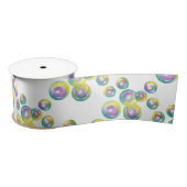 Ruban En Satin Bulles de savon arc-en-ciel Iridescentes (Bobine)