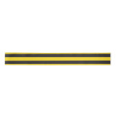 Ruban En Satin Bumblebee Noir Jaune Lignes horizontales Bumble Be (Devant)
