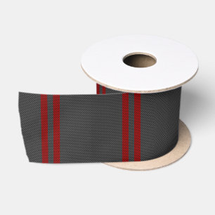 Ruban En Satin Burgundy Red Carbon Style Racing