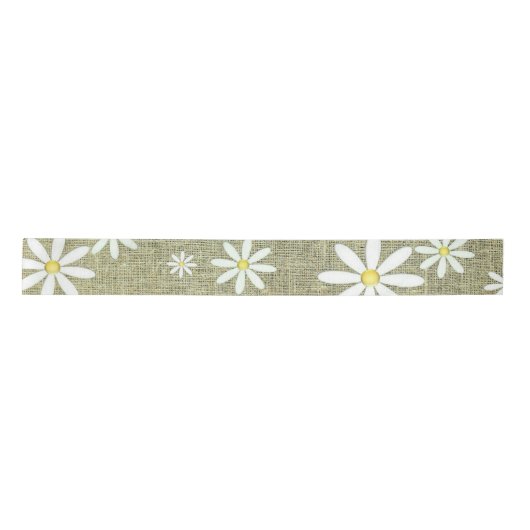 Ruban En Satin Burlap Daisy (Devant)