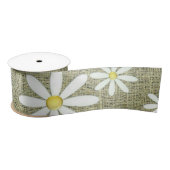 Ruban En Satin Burlap Daisy (Bobine)
