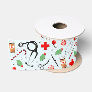 Ruban En Satin Cadeau de Noël pour infirmière