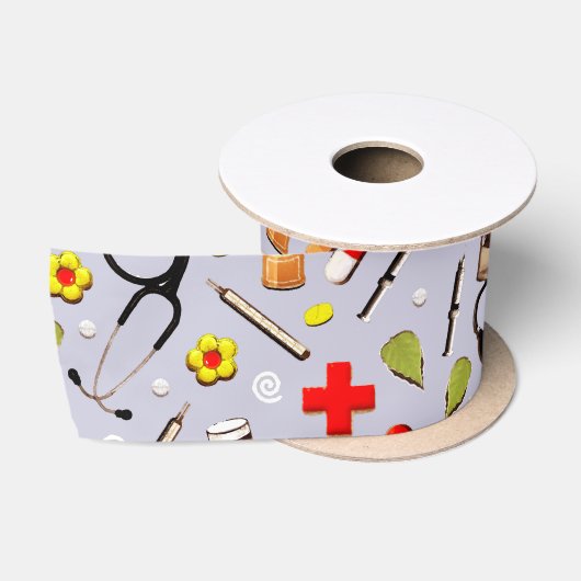 Ruban En Satin Cadeau d'infirmière (Bobine)