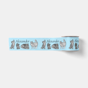 Ruban En Satin Cadeau personnalisé chaton et chaton