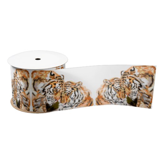Ruban En Satin Cadeau Tiger Rubon Couple (Bobine)