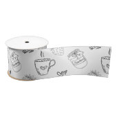 Ruban En Satin Café, confiture et fraise (Bobine)