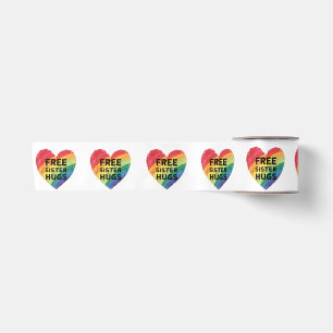 Ruban En Satin Câlins de sœur gratuits LGBT Gay Lesbienne Mois de
