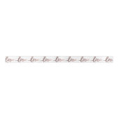 Ruban En Satin calligraphie rose or amour (Devant)