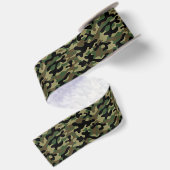 Ruban En Satin Camo Kaki de Bois (Dos)