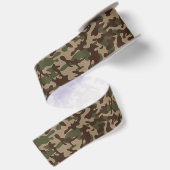 Ruban En Satin Camouflage Bois Profond  (Dos)