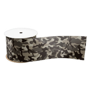 Ruban En Satin Camouflage du quartier fermé