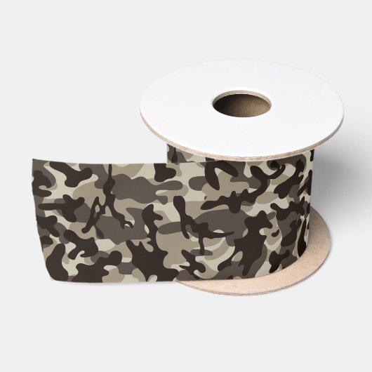 Ruban En Satin Camouflage du quartier fermé (Bobine)