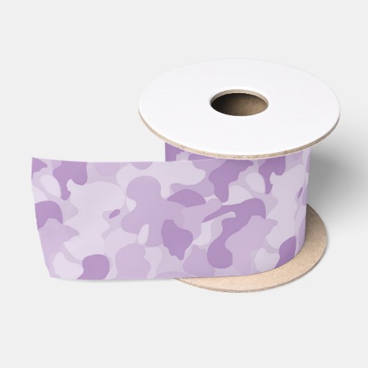 Ruban En Satin Camouflage pourpre (Bobine)