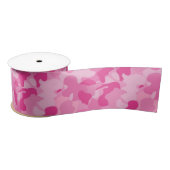 Ruban En Satin Camouflage rose (Bobine)