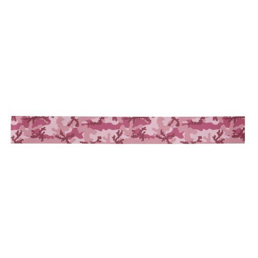 Ruban En Satin Camouflage rose (Devant)