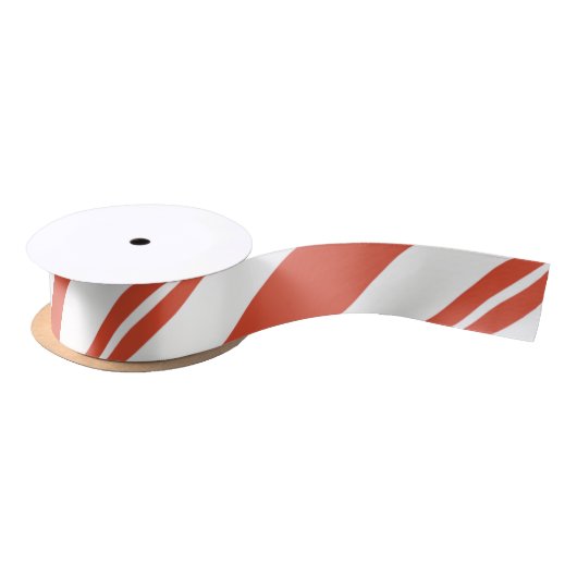 Ruban En Satin Candy Cane Chorus-Big Stripe Diagonal (Bobine)