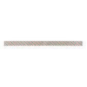 Ruban En Satin Candy Cane Peppermint Stripe Christmas (Devant)