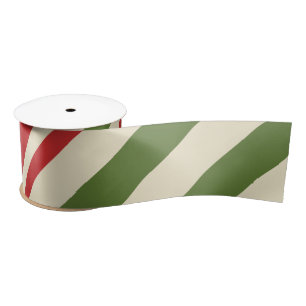 Ruban En Satin Canne à sucre de Noël élégante vintage