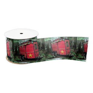Ruban En Satin Caravane gitane rouge minuscule Thunder_Cove