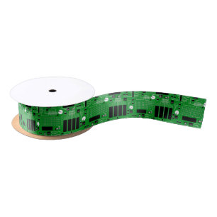 Ruban En Satin Carte de circuits verts