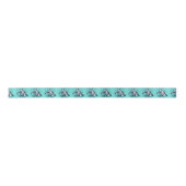 Ruban En Satin Carte Teal d'orque (Devant)