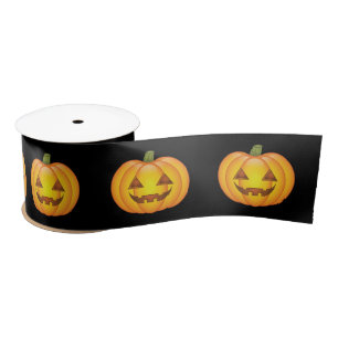Ruban En Satin Carton mignon Halloween Jack O’Lantern Citrouille