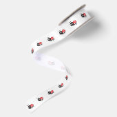 Ruban En Satin Carton mignon Ladybug (Dos)