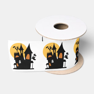Ruban En Satin Cartoon classique Moonlit Haunlit House