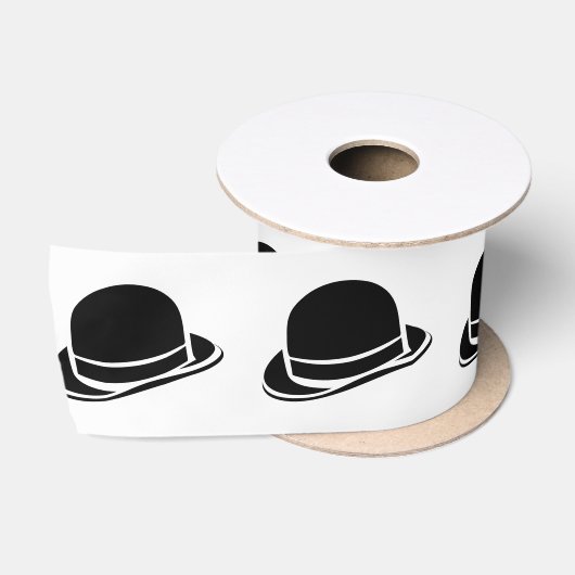 Ruban En Satin Casquette noir (Bobine)