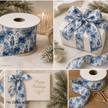 Casse-Noisette Toile Vintage Bleu Poussiéreux de N