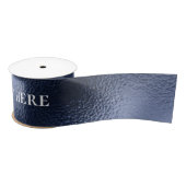 Ruban En Satin célébrations de la texture métallique bleue (Bobine)