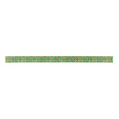 Ruban En Satin Celtic knot Irish Braid Pattern Green Pretty (Devant)